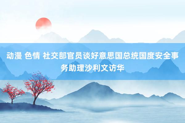 动漫 色情 社交部官员谈好意思国总统国度安全事务助理沙利文访华