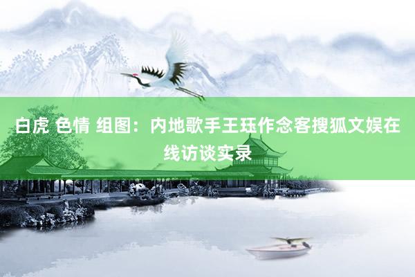 白虎 色情 组图：内地歌手王珏作念客搜狐文娱在线访谈实录